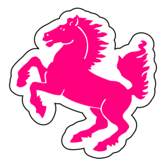 Horse Stallion Sticker (Hot Pink)